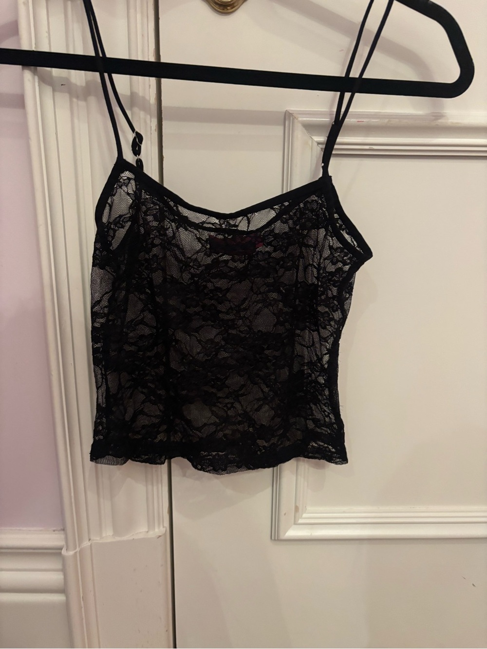 Edikted Black Sheer Lace Camisole